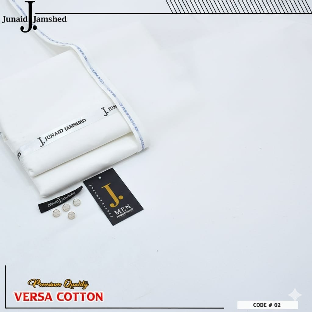 Junaid Jamshed Paper Hard Cotton Luxury Eid Collection – 4.5 Meter Unstitched Suit - Image 9