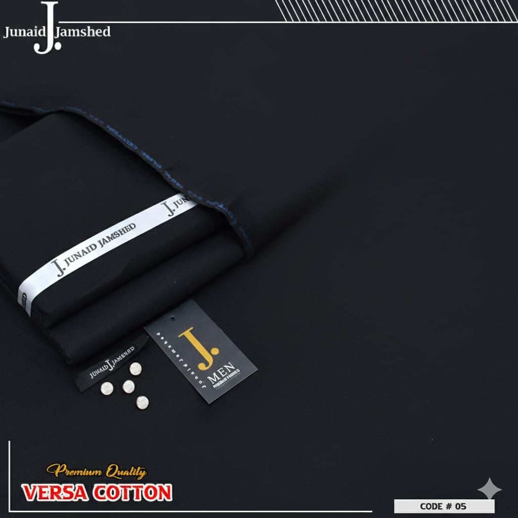 Junaid Jamshed Paper Hard Cotton Luxury Eid Collection – 4.5 Meter Unstitched Suit - Image 7